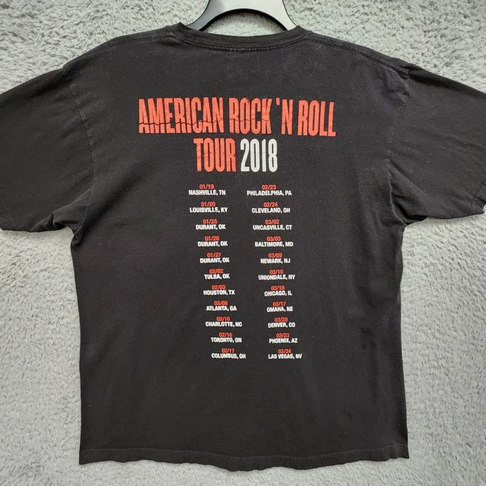 Kid Rock American Rock 'N Roll Tour 2018 Shirt sz XL (Fits as Large) Black READ‎